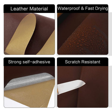 Premium Self Adhesive Leather Repair Sticker Brown